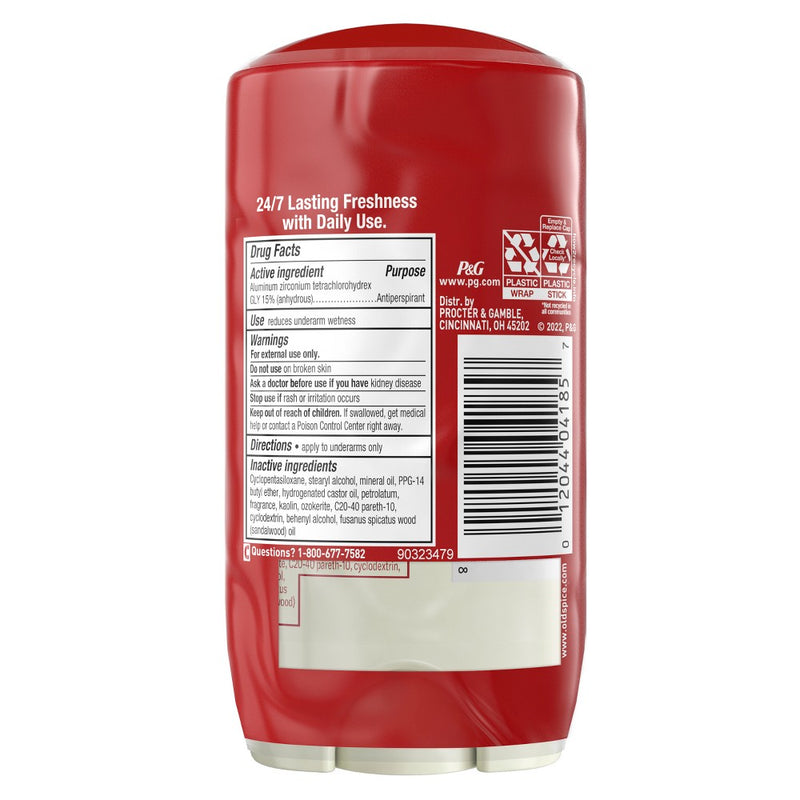 Old Spice Men's Timber with Sandalwood Antiperspirant Deodorant - 2.6oz/2pk