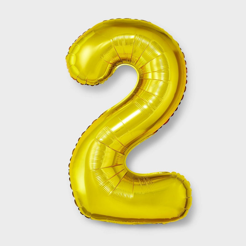 34" Number 2 Foil Balloon - Spritz