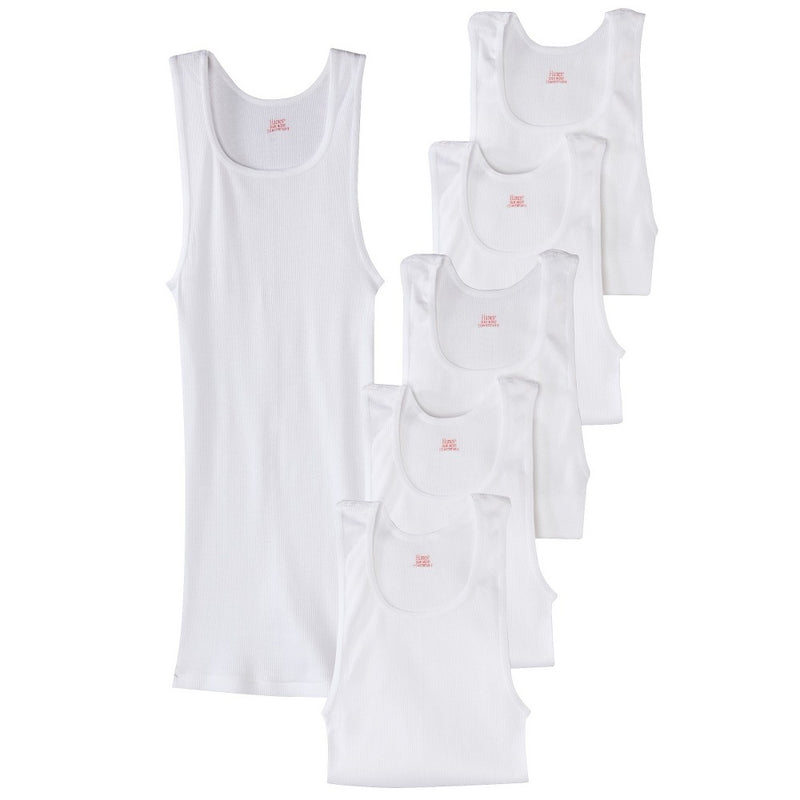 Hanes Premium Men's 6pk Comfort Tank - White S