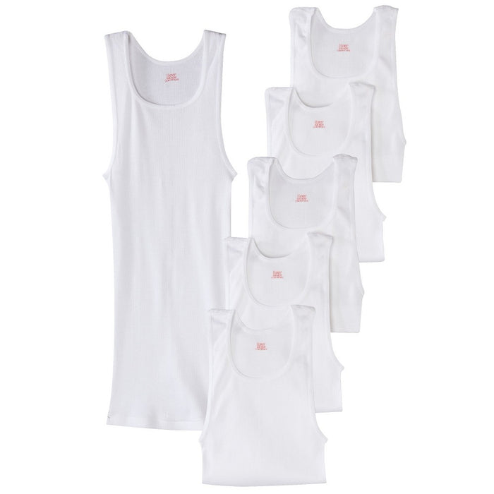Hanes Premium Men's 6pk Comfort Tank - White S