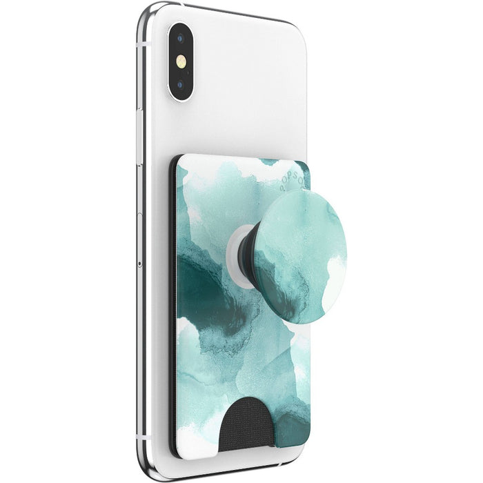 PopSockets PopWallet with PopGrip Cell Phone Grip & Stand - Tourmaline Smoke