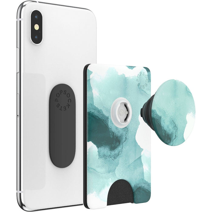 PopSockets PopWallet with PopGrip Cell Phone Grip & Stand - Tourmaline Smoke