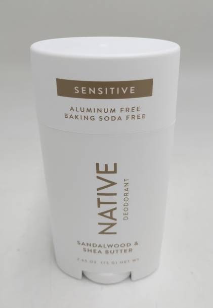 Native Sensitive Deodorant - Sandalwood & Shea - No Baking Soda - 2.65 oz