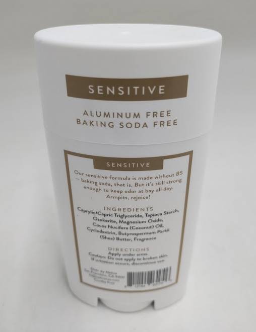 Native Sensitive Deodorant - Sandalwood & Shea - No Baking Soda - 2.65 oz