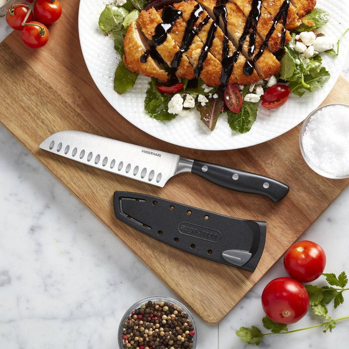 Farberware Edgekeeper 5" Santoku Knife Black/Gray