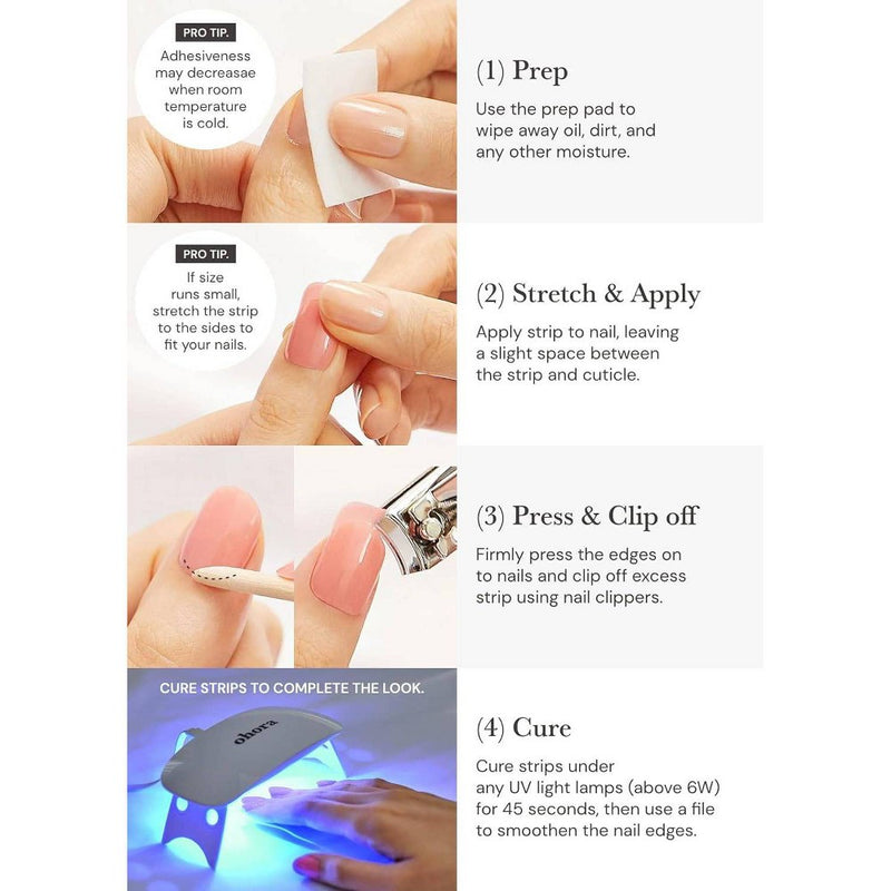Ohora Gel Nail Art Starter Set - Cream Light - 30pc
