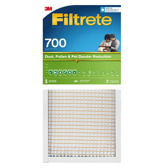 Filtrete 14" x 25" 700 MPR Dust Pollen and Pet Dander Electrostatic Air Filter