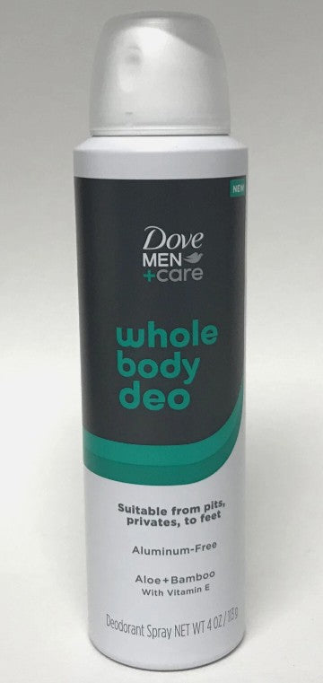 Dove Men+Care Aloe & Bamboo Whole Body Deodorant Spray - 4oz