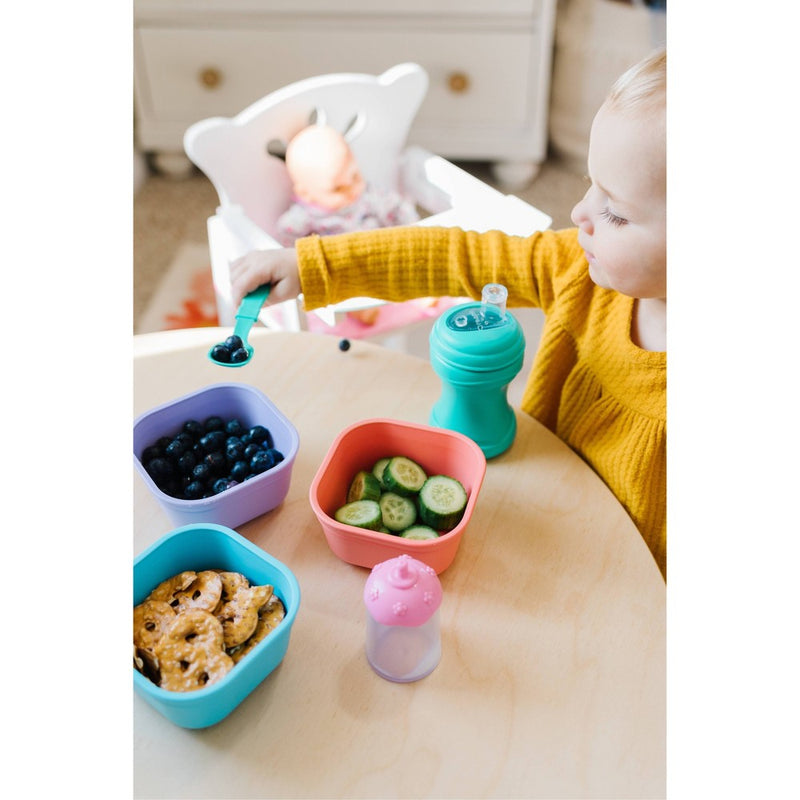 Re-Play 12oz Square Dining Bowl - Pool Blue