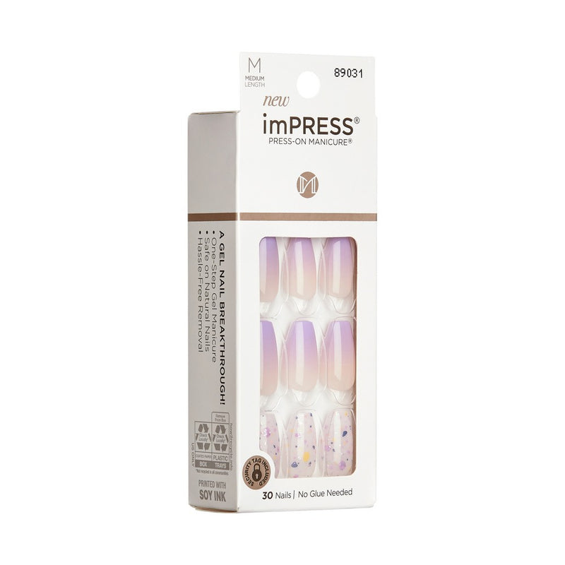 KISS Products imPRESS Press-On Manicure Medium Coffin Fake Nails - All I Want - 33ct