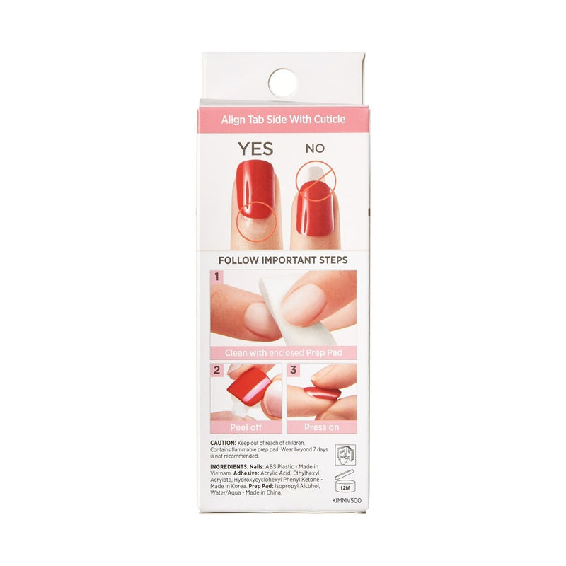 KISS Products imPRESS Press-On Manicure Medium Coffin Fake Nails - All I Want - 33ct