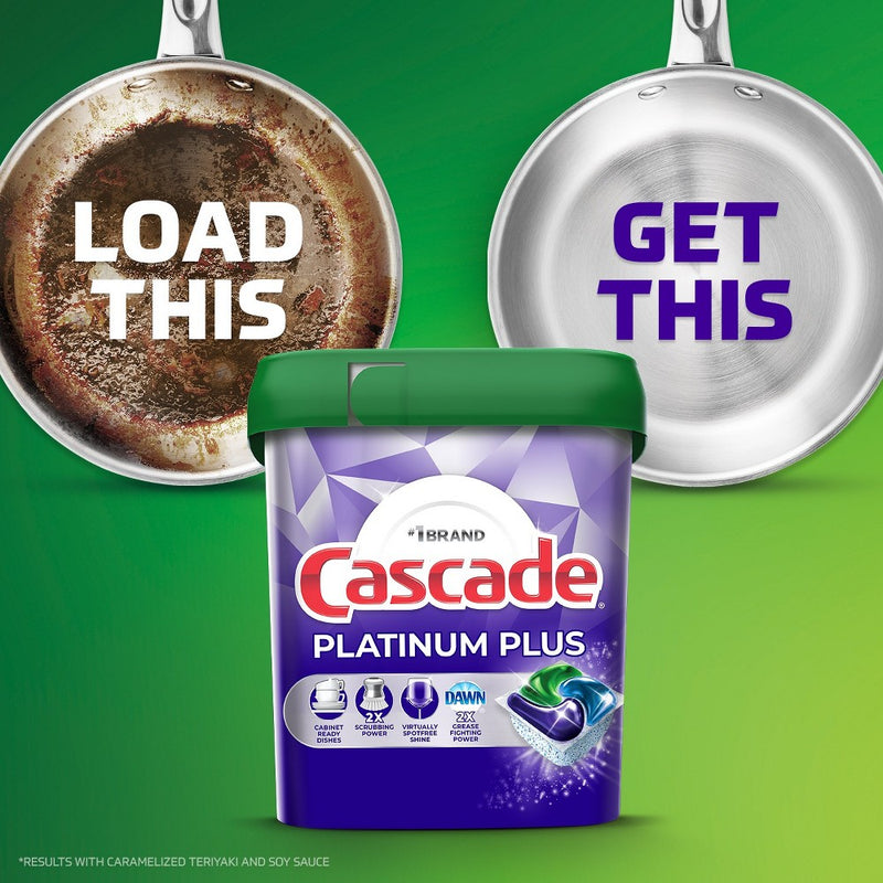 Cascade Fresh Platinum Plus Action Pacs Dishwasher Detergents - 38ct