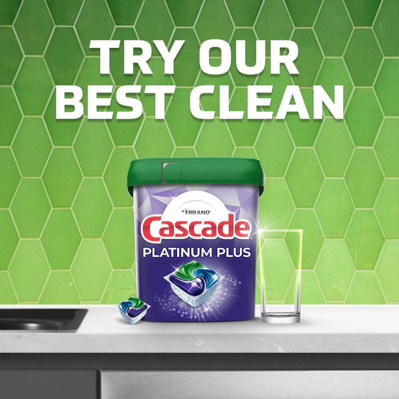 Cascade Fresh Platinum Plus Action Pacs Dishwasher Detergents - 38ct