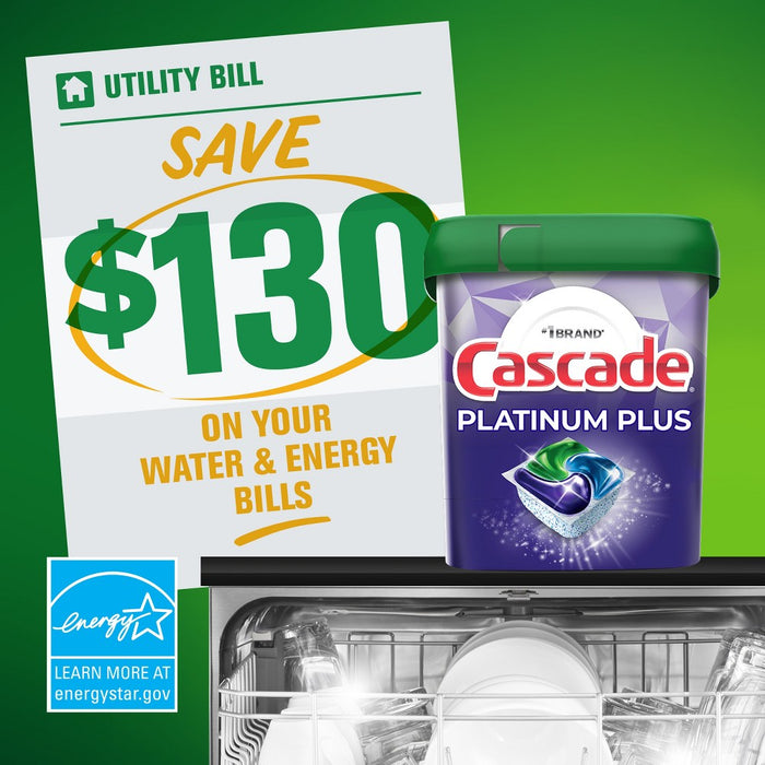 Cascade Fresh Platinum Plus Action Pacs Dishwasher Detergents - 38ct