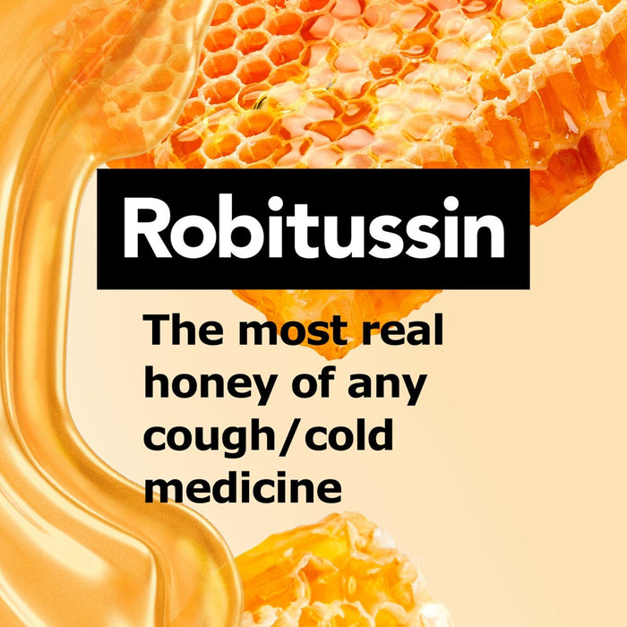 Robitussin Daytime Severe Cough, Flu and Sore Throat Syrup - Honey - 8 fl oz