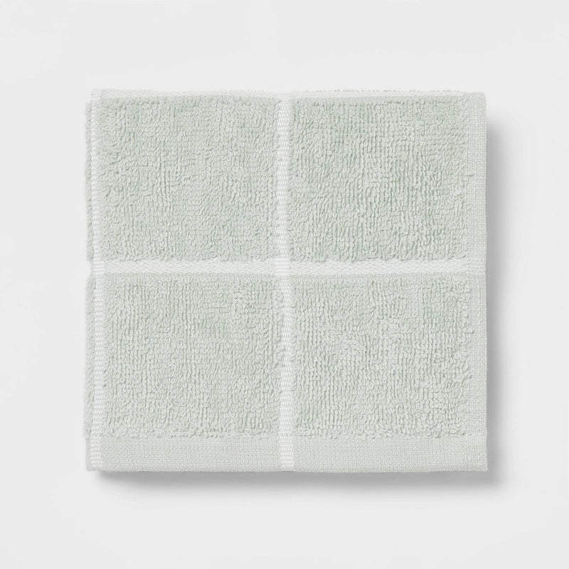 Everyday Grid Washcloth Mint - Room Essentials