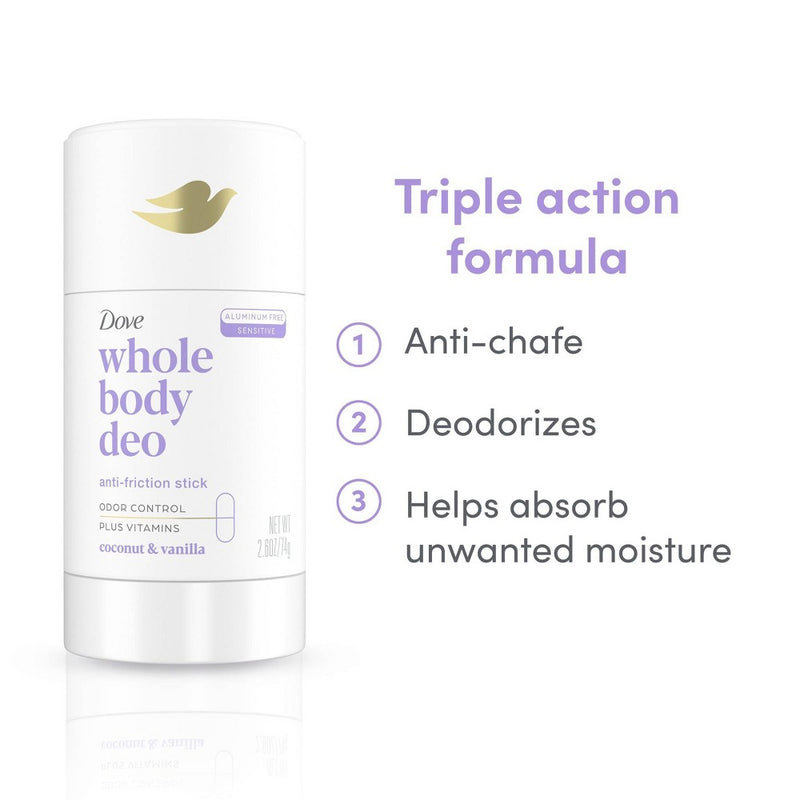 Dove Beauty Coconut & Vanilla Whole Body Deodorant Stick - 2.6oz
