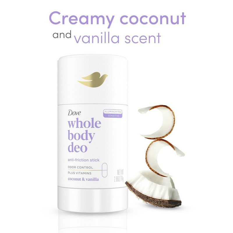 Dove Beauty Coconut & Vanilla Whole Body Deodorant Stick - 2.6oz