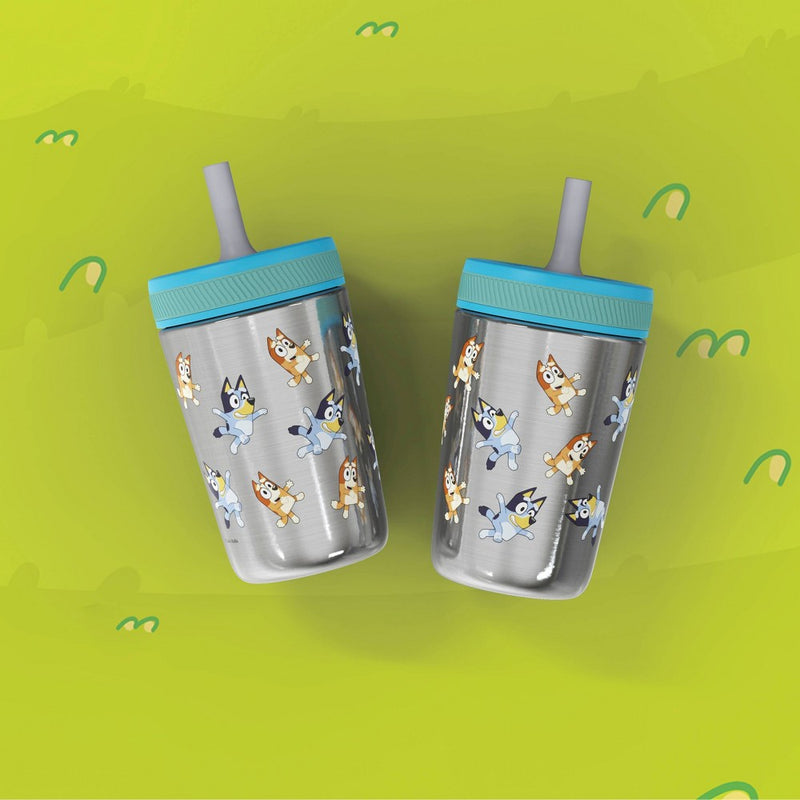 Bluey 12oz Stainless Steel Double Wall Kelso Tumbler - Zak Designs