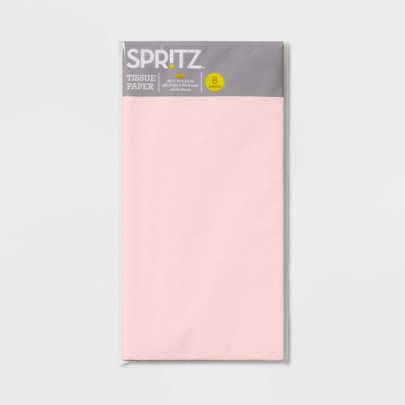 8ct Pegged Tissue Papers Blush Pink - Spritz