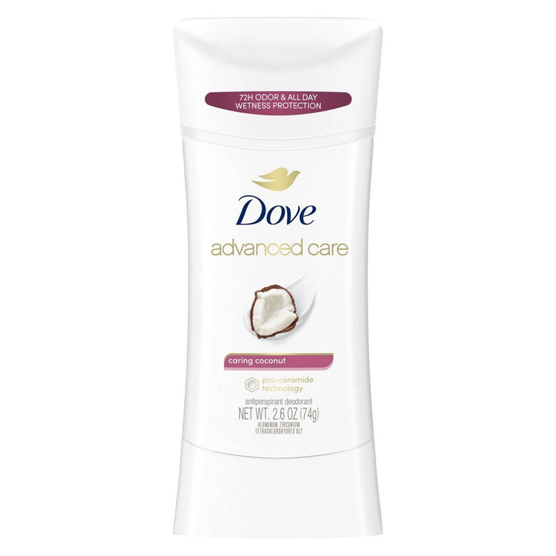Dove Beauty Advanced Care Caring Coconut 48-Hour Antiperspirant & Deodorant Stick - 2.6oz