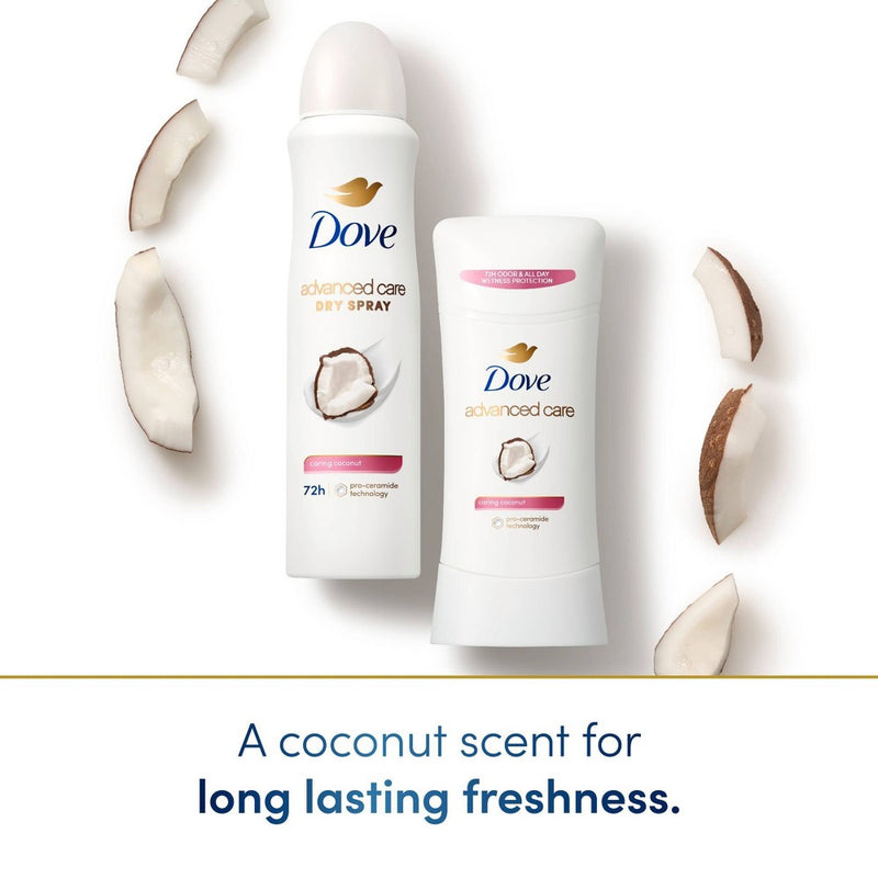 Dove Beauty Advanced Care Caring Coconut 48-Hour Antiperspirant & Deodorant Stick - 2.6oz