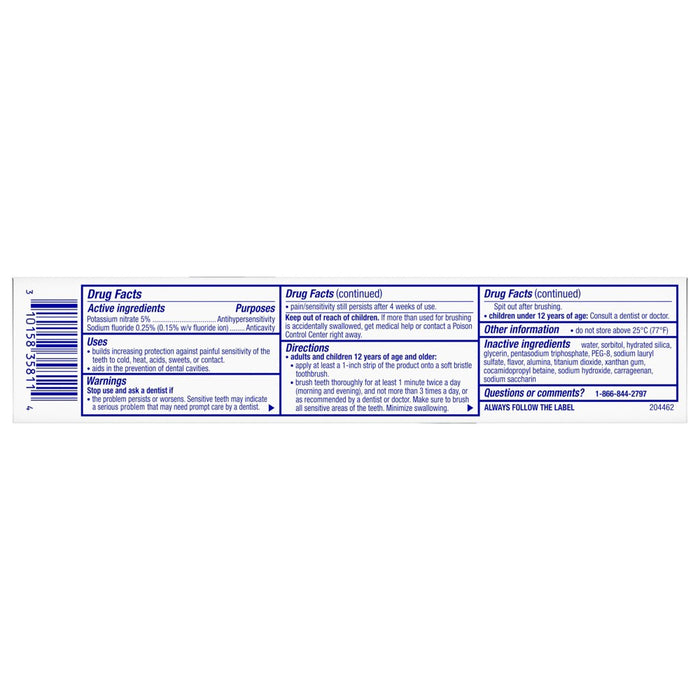 Sensodyne Clinical White Enamel Strengthen Toothpaste - 3.4oz