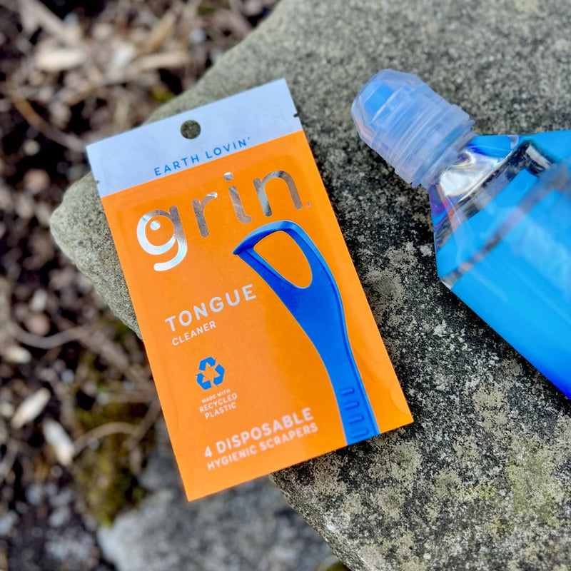 Grin Oral Care Tongue Cleaner - Trial Size - 4ct