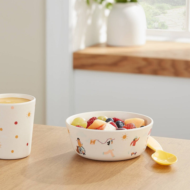 Kids' Bamboo Melamine Cereal Bowl Pals - Pillowfort