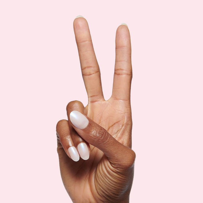 Olive & June Press On Nails - Oval Medium - Pink Goldfish - 42ct: Acrylic Instant Mani, Gloss Finish, 14-Day Wear
