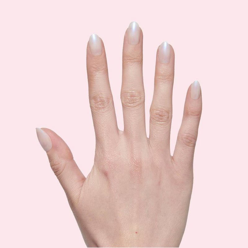 Olive & June Press On Nails - Oval Medium - Pink Goldfish - 42ct: Acrylic Instant Mani, Gloss Finish, 14-Day Wear