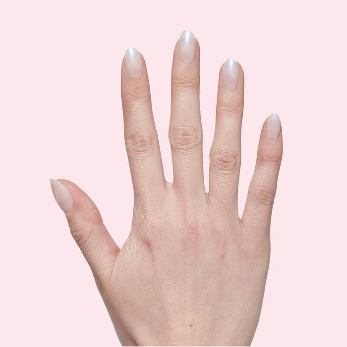 Olive & June Press On Nails - Oval Medium - Pink Goldfish - 42ct: Acrylic Instant Mani, Gloss Finish, 14-Day Wear