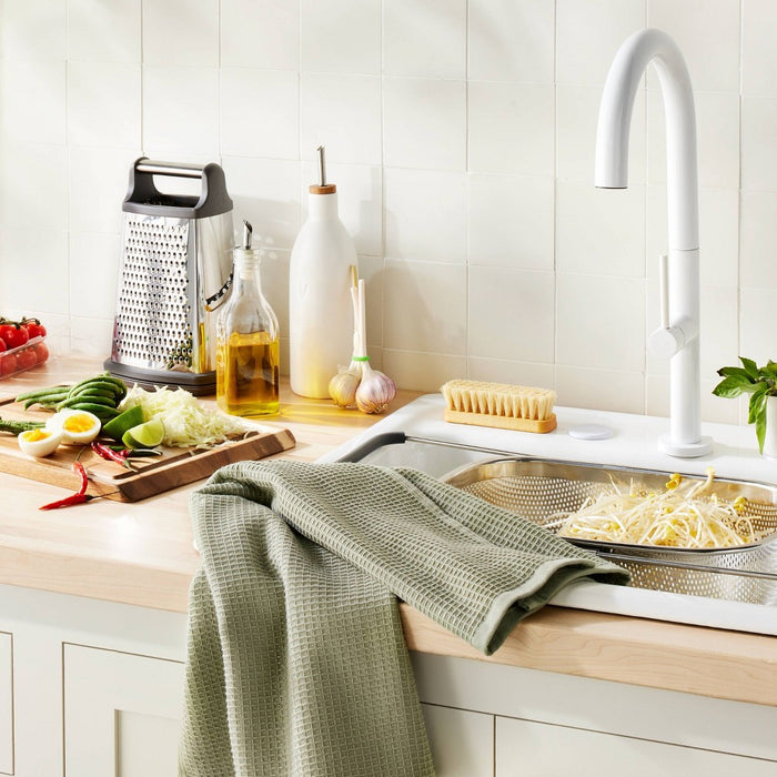 Waffle Kitchen Towel Sage Green - Figmint