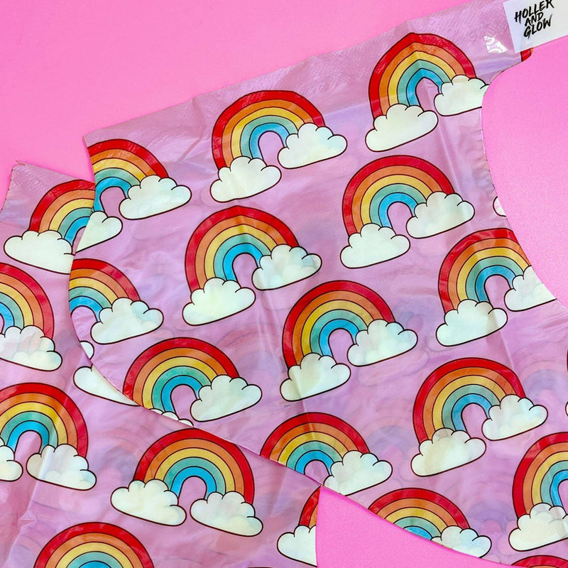 Holler and Glow Hydrating Hyaluronic Acid Rainbow Pattern Masks - 0.6 fl oz