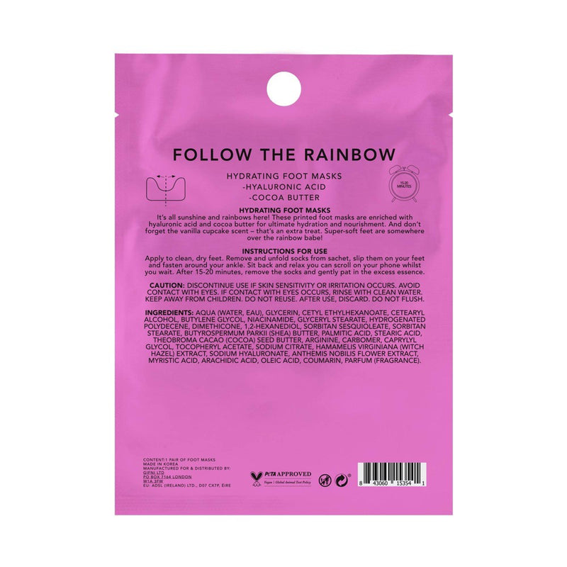 Holler and Glow Hydrating Hyaluronic Acid Rainbow Pattern Masks - 0.6 fl oz