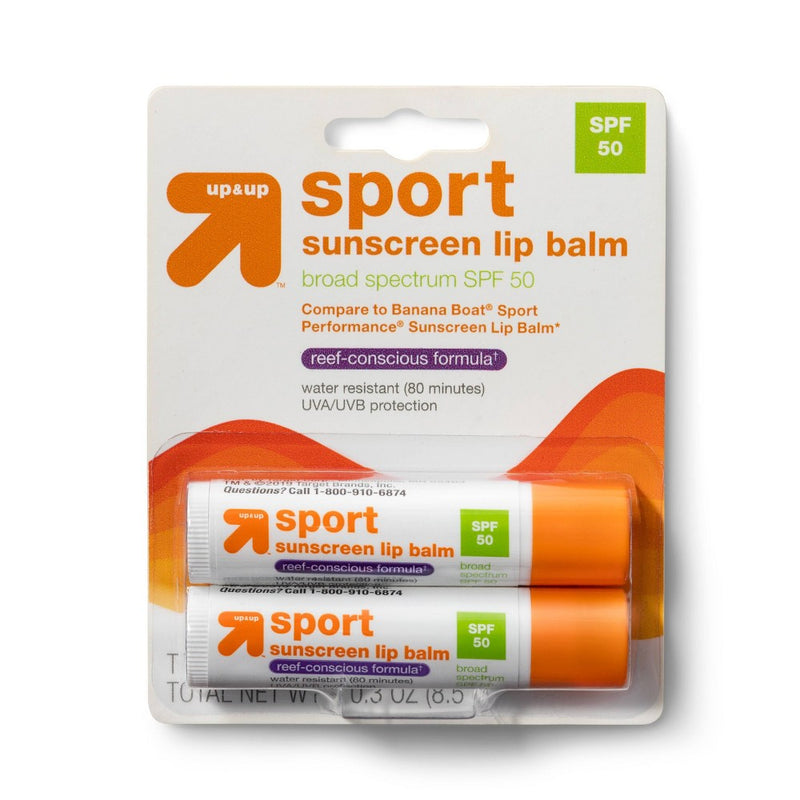 Sport Sunscreen Lip Balm - SPF 50 - 0.3oz - up & up