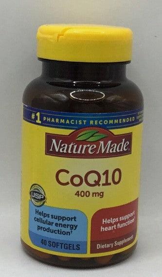 Nature Made CoQ10 400mg Softgels for Heart Health Support - 40ct EXP: 11/27