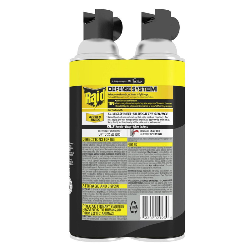 Raid 14oz 2ct Wasp & Hornet KillerTwin Pack