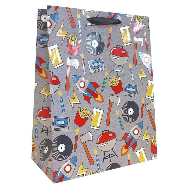 Large Cub Icons Gift Bag - Spritz