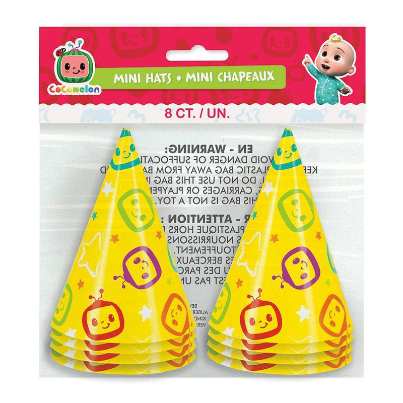 Cocomelon 8ct Mini Party Hats