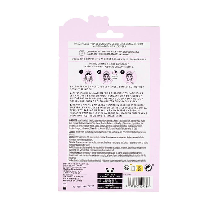 Oh K! Aloe Vera with Collagen & Niacinamide Eye Mask - 0.84 fl oz