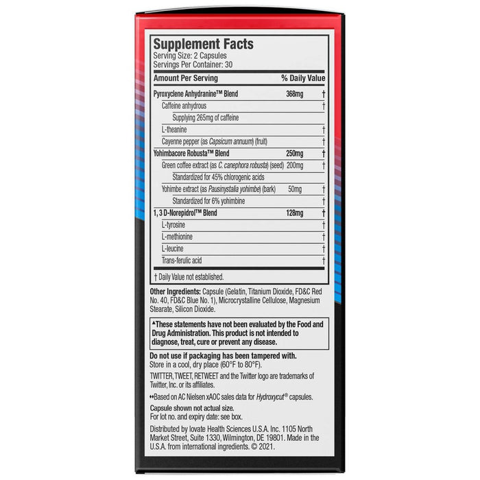 Hydroxycut Hardcore Capsules - 60ct