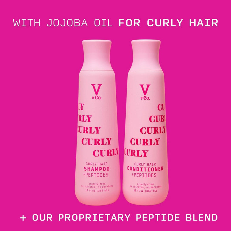 V&Co. Beauty Curly Hair + Peptide Conditioner - 12oz