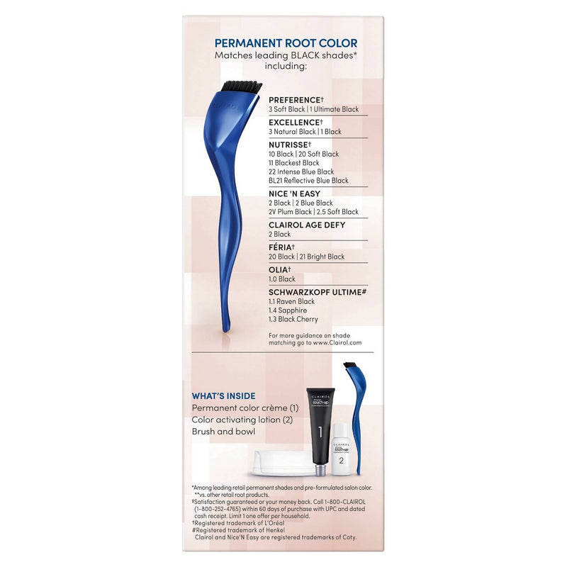 Clairol Root Touch-Up Permanent Hair Color - 2 Black - 1 Kit