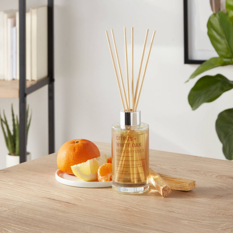100ml Glass Reed Diffuser Citrus & White Oak Yellow - Threshold