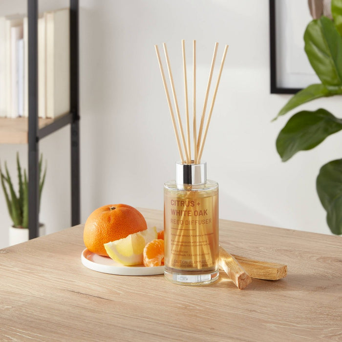 100ml Glass Reed Diffuser Citrus & White Oak Yellow - Threshold