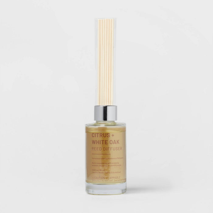 100ml Glass Reed Diffuser Citrus & White Oak Yellow - Threshold