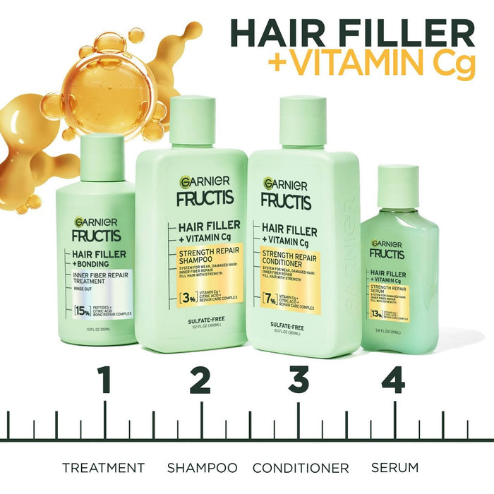Garnier Fructis Hair Fillers Strength Repair Hair Serum for Damaged Hair - 3.75 fl oz