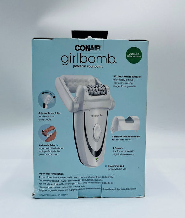 Conair GIRLBOMB Rechargeable Epilator - SEE DETAILS