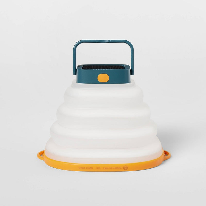 Rechargeable LED Collapsible Portable Camp Lantern Orange - Embark?